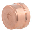 SharkBite UPR0479 3 in Large Diameter Copper Press Cap for Sealing Copper Pipe Ends (1 Bag)