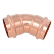 SharkBite UPR0535X4 1-1/4 in x 1-1/4 in Copper Press 45 Degree Elbow (4 Pack)