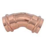 SharkBite UPR0541X2 1-1/2 in. Copper Press 45 Degree Elbow Fitting (2 Pack) - 3