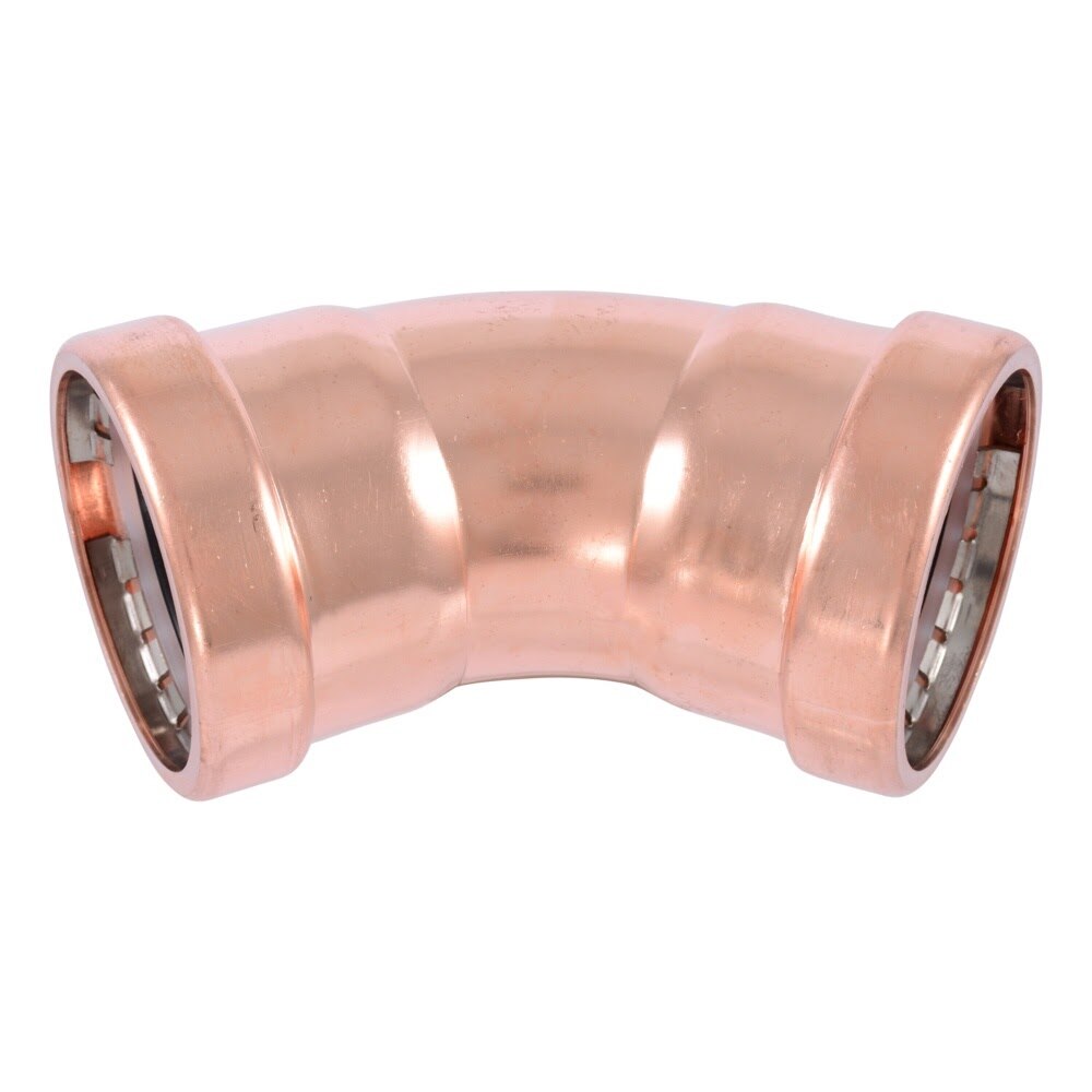 SharkBite UPR0567 2-1/2 in Large Copper Press 45 Degree Elbow (1 Bag)