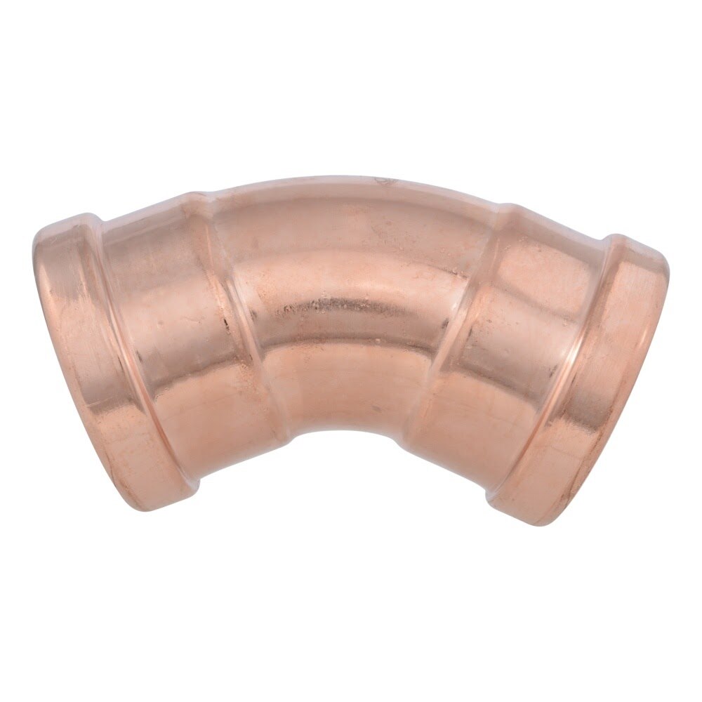 SharkBite UPR0579 3 in. Large Diameter Copper Press 45 Degree Elbow - 3