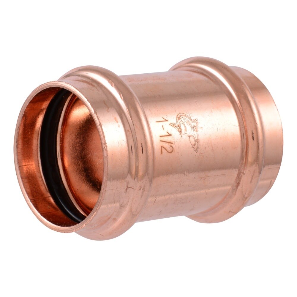 SharkBite UPR0641X2 1-1/2 in. Copper Press Repair Coupling with EPDM Seal (2 Pack)