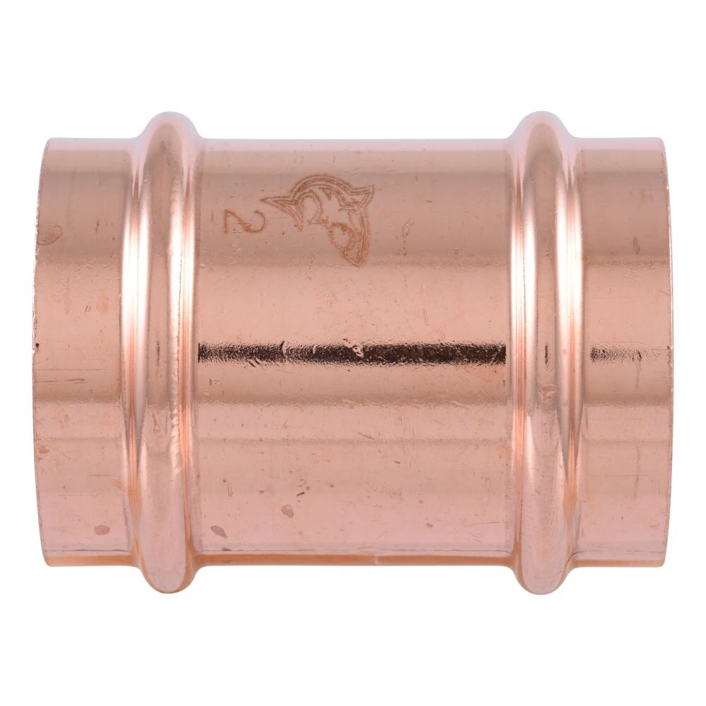 SharkBite UPR0654X2 2 in. Copper Press Repair Coupling with EPDM Seal (2 Pack) - 3