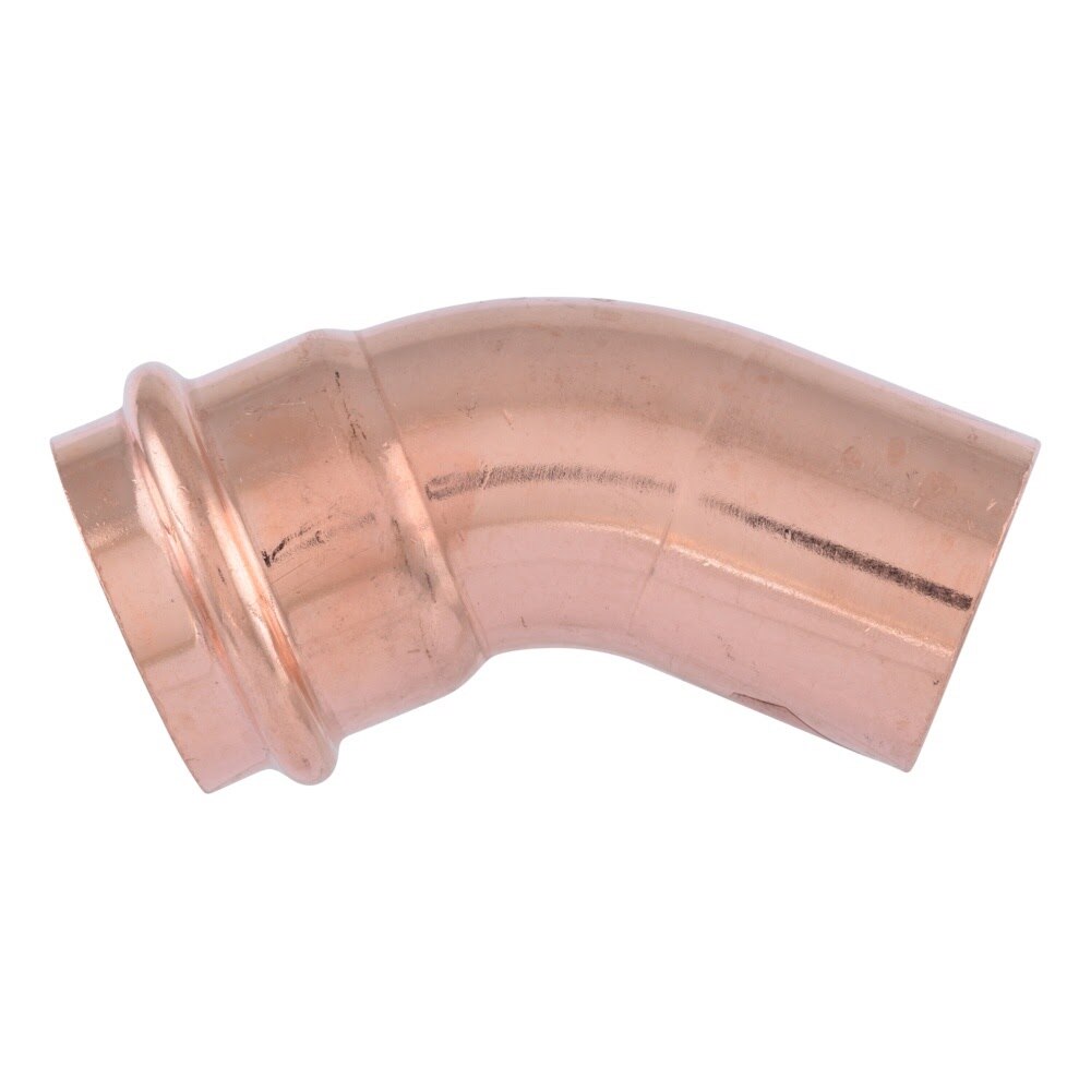 SharkBite UPR0741X2 1-1/2 in Copper Press x Fitting 45 Degree Street Elbow (2 Pack) - 3