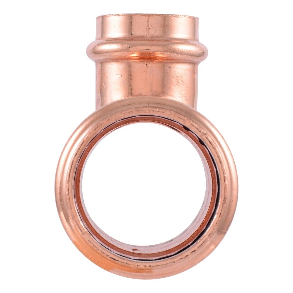 SharkBite UPR08414128X4 1-1/2 in. x 1-1/2 in. x 1 in. Copper Press Reducing Tee (4 Pack) - 2