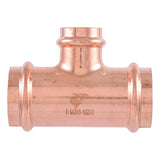 SharkBite UPR08414128X4 1-1/2 in. x 1-1/2 in. x 1 in. Copper Press Reducing Tee (4 Pack) - 3