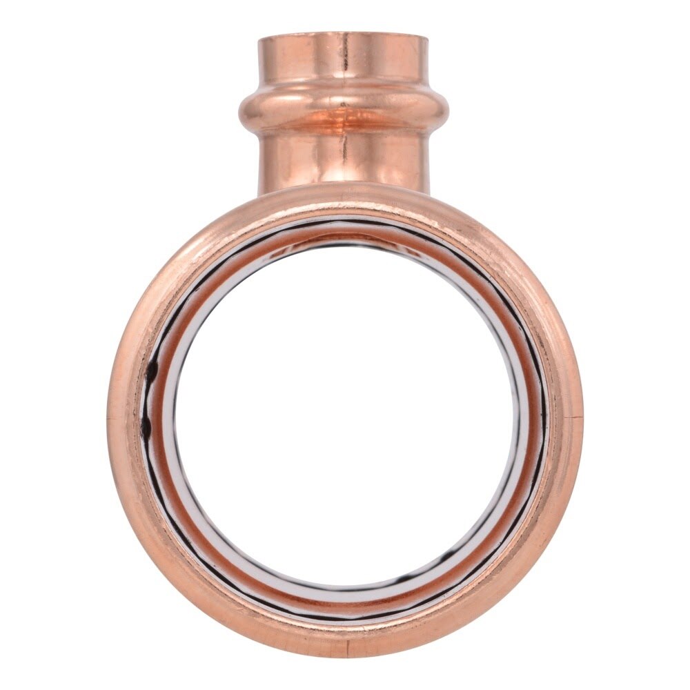 SharkBite UPR08545422 2 in. x 2 in. x 3/4 in. Copper Press Reducing Tee for Potable Water - 2