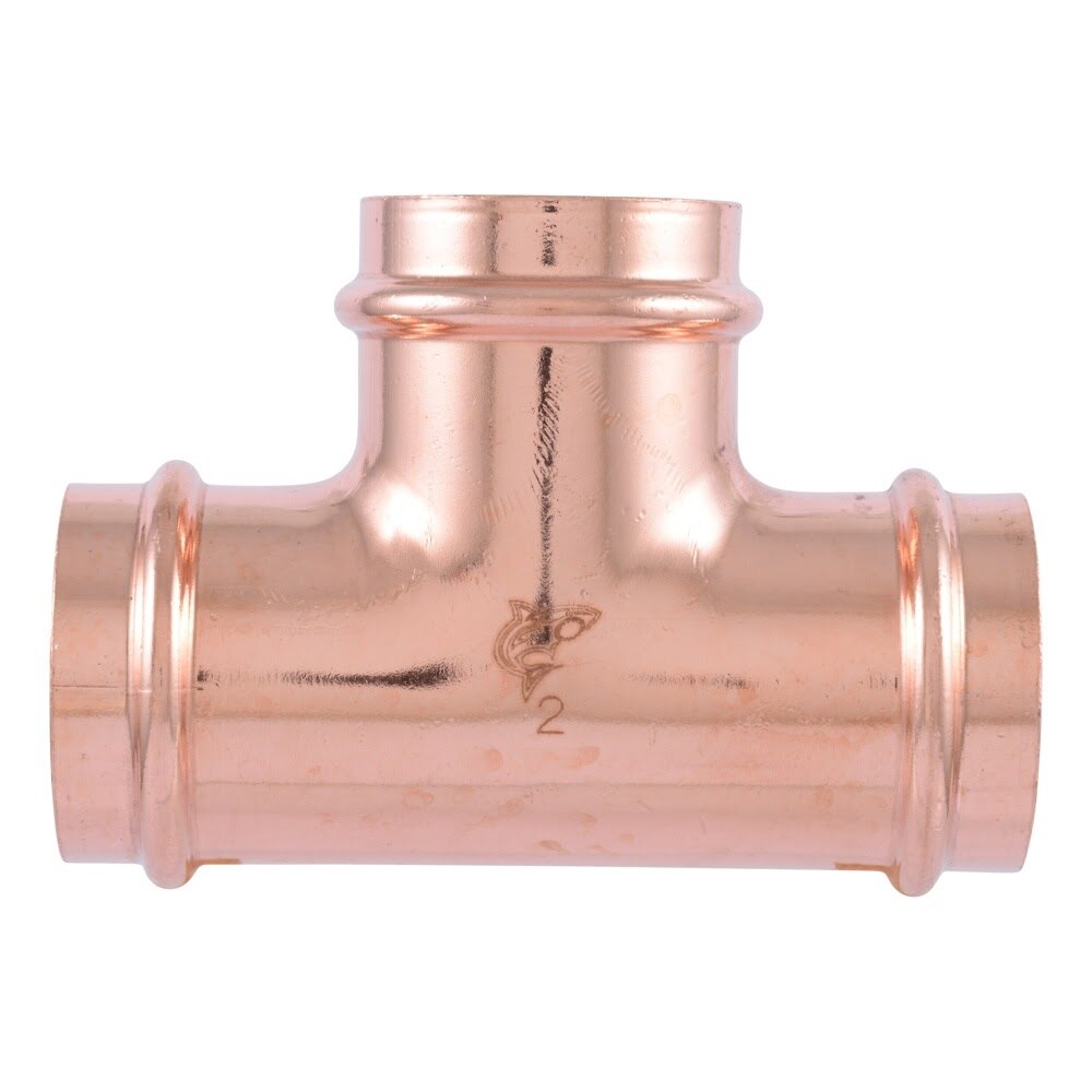 SharkBite UPR0854 2 in Copper Press Tee for Potable Hydronic and Chilled Water Systems - 3
