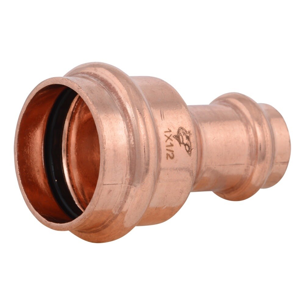 SharkBite UPR2816X5 1 in. x 1/2 in. Copper Press Reducing Coupling (5 Pack)