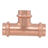 SharkBite UPR370X5 3/4 in x 3/4 in x 3/4 in Copper Press Tee for Branching Water Lines (5 Pack) - 3