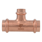 SharkBite UPR412X5 3/4 in. x 3/4 in. x 1/2 in. Copper Press Reducing Tee (5 Pack) - 3
