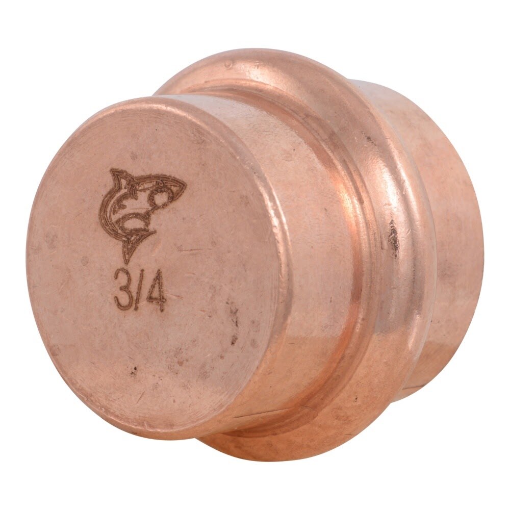 SharkBite UPR518X5 3/4 in Copper Press Cap for Sealing Pipe Ends (5 Pack)