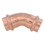 SharkBite UPR656X5 3/4 Inch Copper Press 45 Degree Elbow for Smooth Directional Changes (5 Pack) - 3
