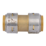 SharkBite UR020A 1 in. x 1 in. Max Push-to-Connect Brass Coupling Fitting - 2
