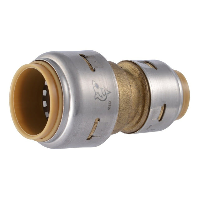 SharkBite UR058A 3/4 in. x 1/2 in. Max Push to Connect Brass Reducing Coupling Fitting
