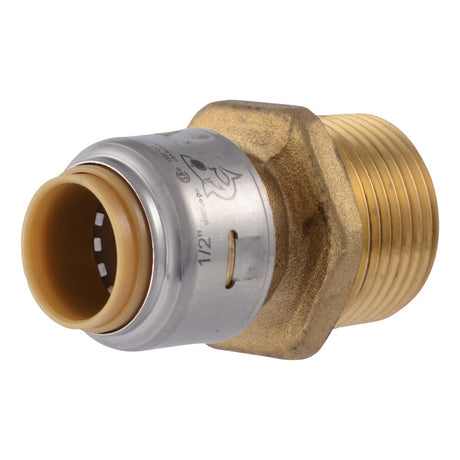 SharkBite UR116A 1/2 in. x 3/4 in. Max Push-to-Connect MNPT Reducing Adapter