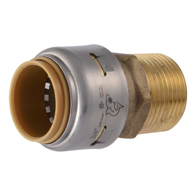 SharkBite UR134A Max 3/4 in. x 3/4 in. Push-to-Connect x MNPT Brass Adapter Fitting