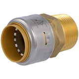 SharkBite UR140A 1 in. x 1 in. Max Push-to-Connect x MNPT Brass Adapter Fitting