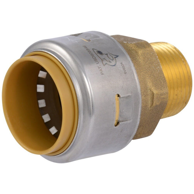 SharkBite UR142A 1 in. x 3/4 in. Max Push-to-Connect Male NPT Reducing Adapter Lead Free