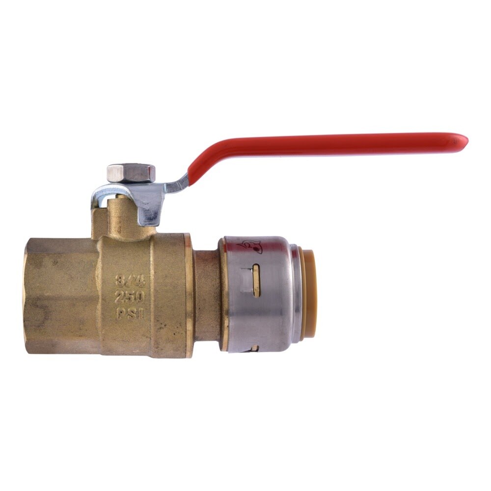 SharkBite UR22186 3/4 in x 3/4 in FNPT Push to Connect Quarter Turn Ball Valve - 2
