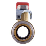 SharkBite UR22222 1/2 in x 1/2 in Max Brass Push-to-Connect Quarter-Turn Ball Valve - 3