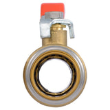 SharkBite UR22223 Max 1 in. x 1 in. Push to Connect Brass Quarter Turn Ball Valve - 3