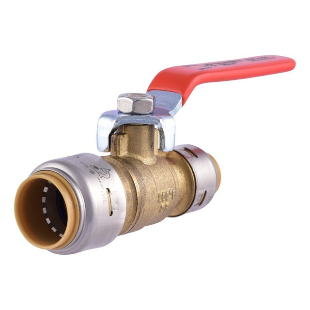 SharkBite UR22973 3/4 in x 1/2 in Max Push-to-Connect Quarter-Turn Reducing Ball Valve