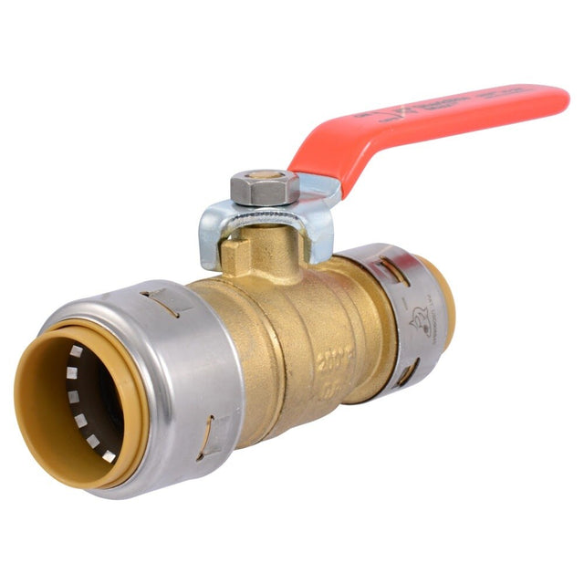 SharkBite UR22993 1 in x 3/4 in Max Push to Connect Reducing Brass Ball Valve