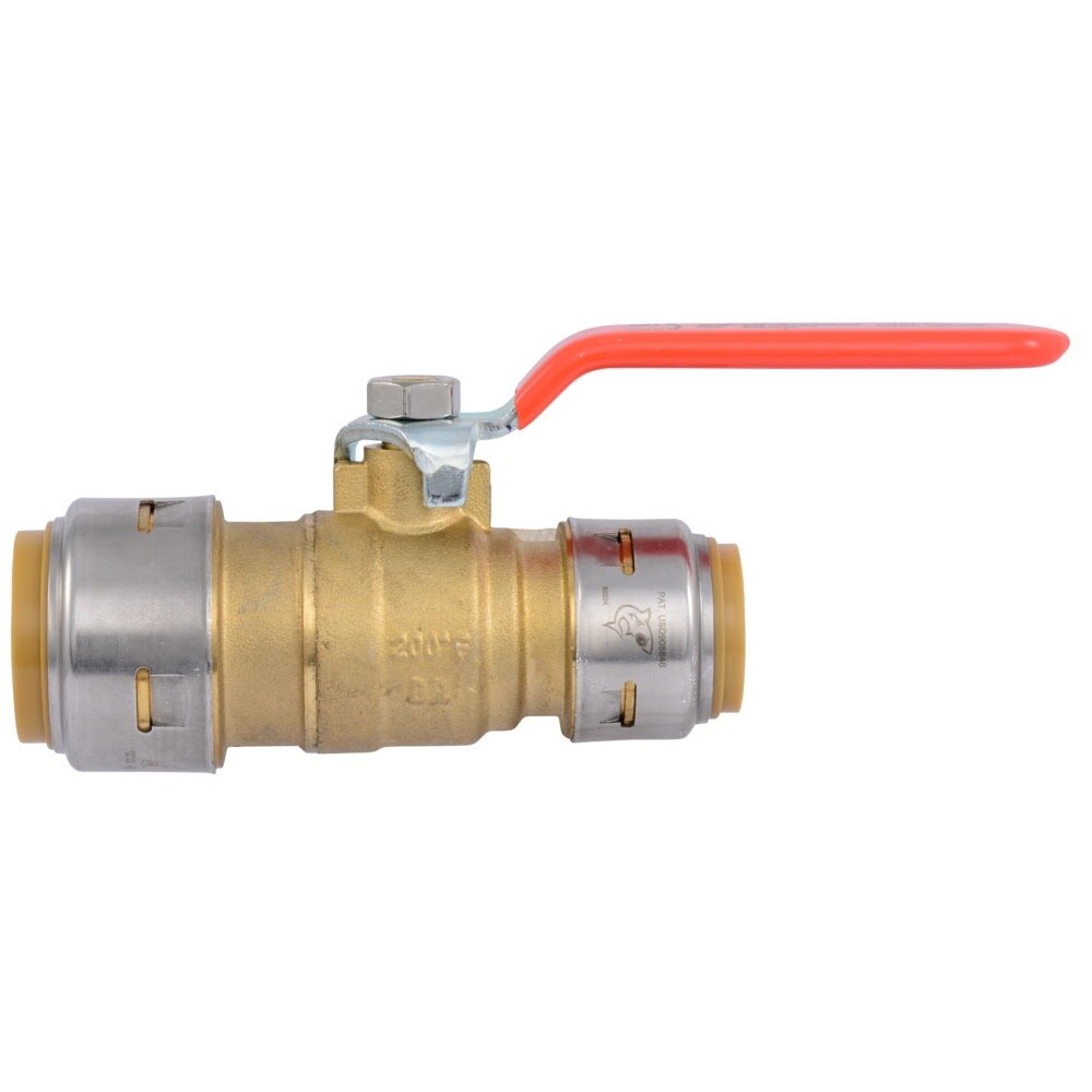 SharkBite UR22993 1 in x 3/4 in Max Push to Connect Reducing Brass Ball Valve - 2