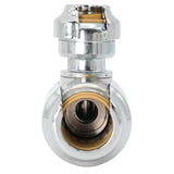 SharkBite UR23048 1/2 in. x 1/4 in. 3/8 in. OD Push to Connect Compression Angle Stop Valve - 2