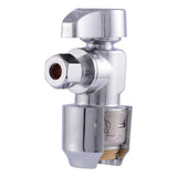 SharkBite UR23336 1/2 in. Push-to-Connect x 1/4 in. Compression Quarter-Turn Angle Stop Valve