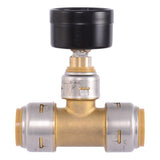 SharkBite UR24438 3/4 in. Lead-Free Push-to-Connect Pressure Gauge Assembly with Max Tee - 2