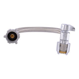 SharkBite UR24656 1/2 in. x 7/8 in. x 12 in. Max Braided Toilet Connector with Angle Stop Valve - 3