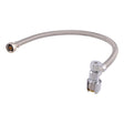 SharkBite UR24657 1/2 in. x 1/2 in. NPSM 20 in. Braided Faucet Connector with Angle Stop
