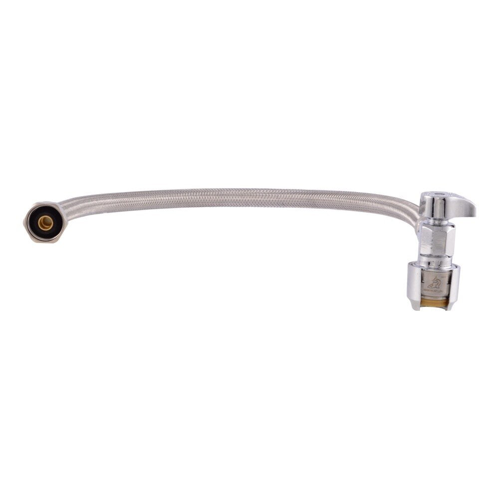 SharkBite UR24657 1/2 in. x 1/2 in. NPSM 20 in. Braided Faucet Connector with Angle Stop - 3