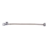 SharkBite UR24686 1/2 in x 7/8 in Ballcock x 16 in Braided Toilet Connector with Straight Stop Valve - 2