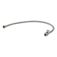 SharkBite UR24687 1/2 in. x 1/2 in. NPSM 30 in. Stainless Steel Braided Faucet Connector with Straight Stop Valve