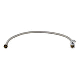 SharkBite UR24687 1/2 in. x 1/2 in. NPSM 30 in. Stainless Steel Braided Faucet Connector with Straight Stop Valve - 3