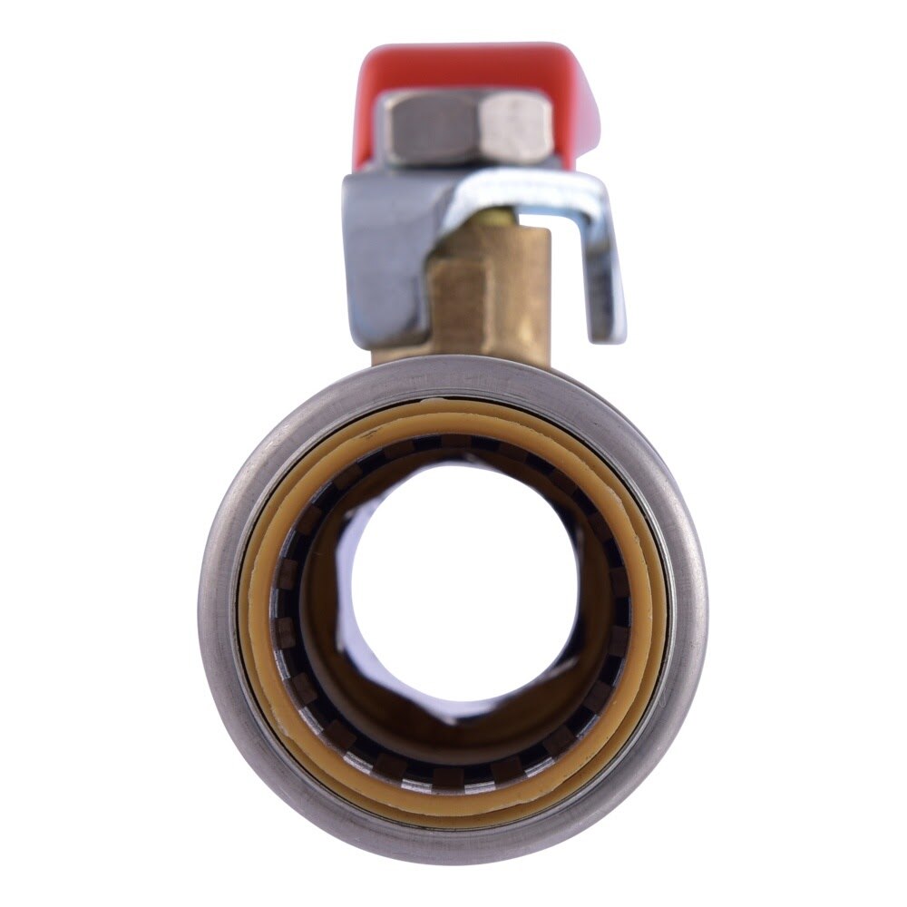 SharkBite UR24736 3/4 in. x 3/4 in. Max Push-to-Connect Slip Quarter-Turn Ball Valve - 3