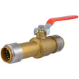 SharkBite UR24737 1 in x 1 in Max Slip Quarter Turn Push to Connect Ball Valve for Copper and CPVC