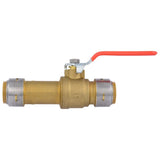 SharkBite UR24737 1 in x 1 in Max Slip Quarter Turn Push to Connect Ball Valve for Copper and CPVC - 2