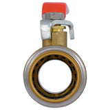SharkBite UR24737 1 in x 1 in Max Slip Quarter Turn Push to Connect Ball Valve for Copper and CPVC - 3