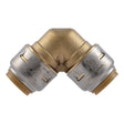 SharkBite UR248A 1/2 in. x 1/2 in. Brass 90 Degree Push-to-Connect Elbow Fitting