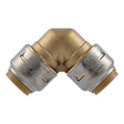 SharkBite UR248A 1/2 in. x 1/2 in. Brass 90 Degree Push-to-Connect Elbow Fitting