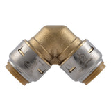SharkBite UR248A 1/2 in. x 1/2 in. Brass 90 Degree Push-to-Connect Elbow Fitting