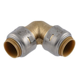 SharkBite UR248A 1/2 in. x 1/2 in. Brass 90 Degree Push-to-Connect Elbow Fitting - 2