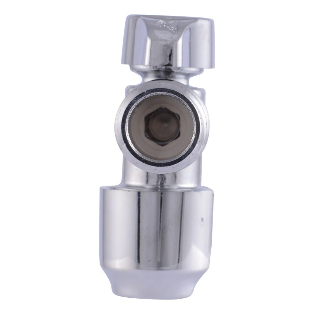 SharkBite UR24946 1/2 in. Push-to-Connect x 1/2 in. MIP Quarter-Turn Angle Stop Valve - 3