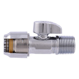 SharkBite UR24947 Half Inch Push to Connect x Half Inch MIP Quarter Turn Straight Stop Valve - 2