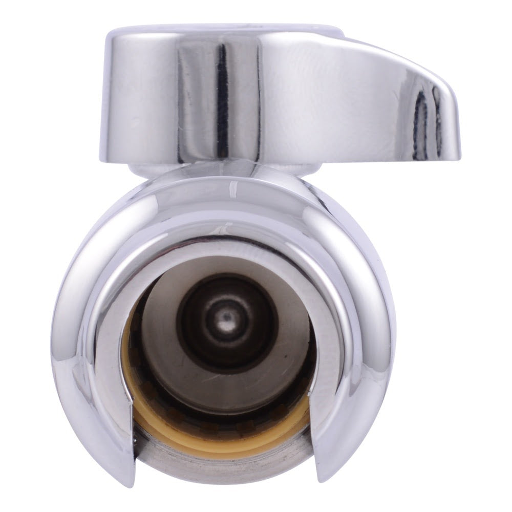SharkBite UR24947 Half Inch Push to Connect x Half Inch MIP Quarter Turn Straight Stop Valve - 3