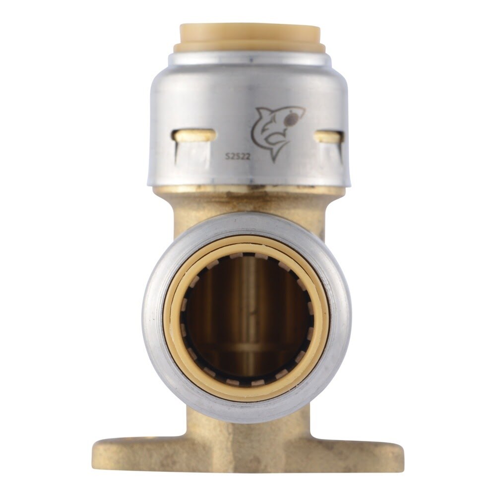 SharkBite UR249A 1/2 in x 1/2 in Push-to-Connect Brass 90 Degree Drop Ear Elbow Fitting - 3